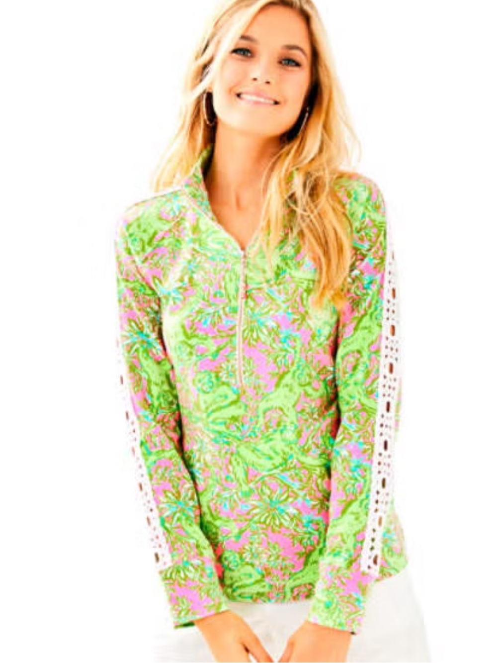 Lilly Pulitzer Skipper Printed Popover. Jane Goodall Institute. RARE NLA